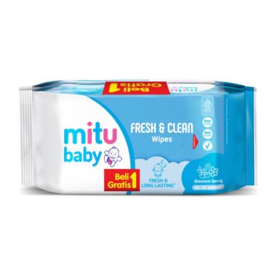 Buy 1 Get 1 Mitu Baby Wipes Blossom Berry Fresh and Clean