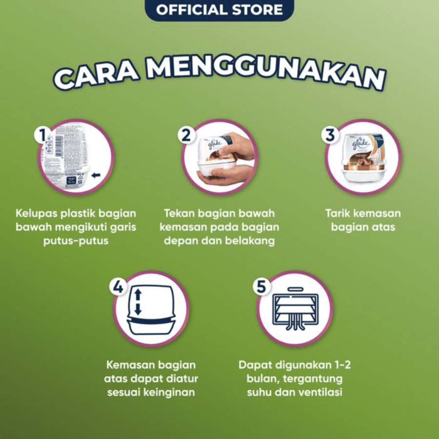 Glade Scented Gel Jasmine Tea Pengharum Ruangan 180gram