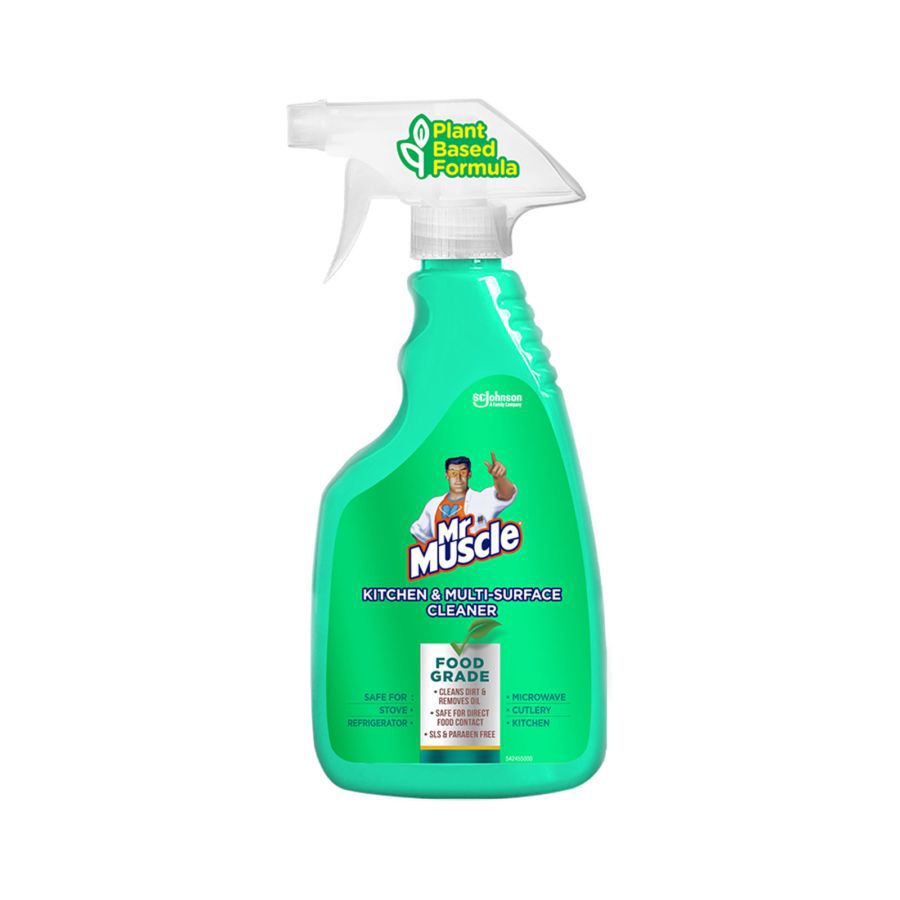 Mr Muscle Kitchen & Multi Surface Cleaner Cairan Pembersih Dapur Spray 500ml