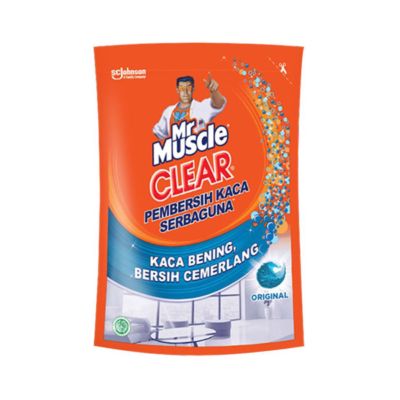 Mr Muscle Clear Original Pembersih Kaca Pouch