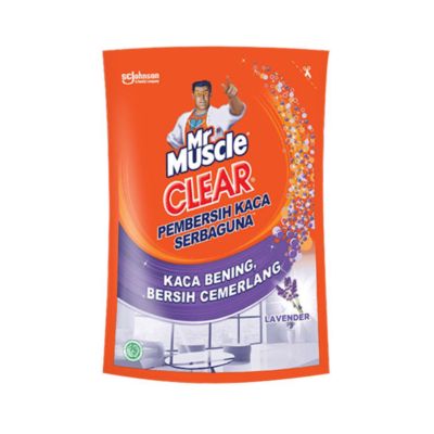 Mr. Muscle Clear Lavender Pembersih Kaca Pouch