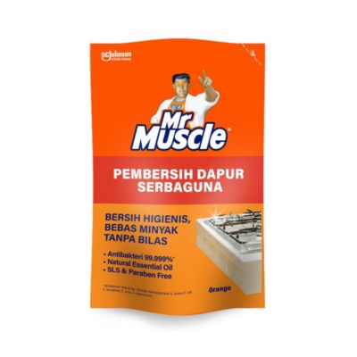 Mr Muscle Pembersih Dapur Serbaguna Orange Pouch