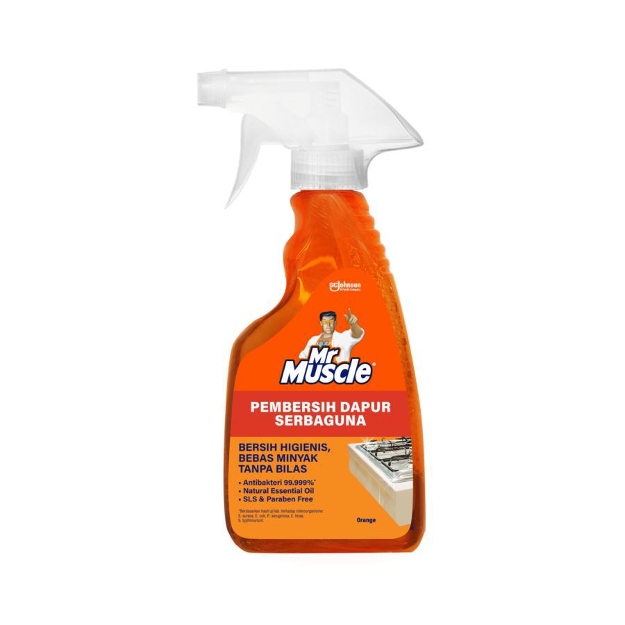 Mr Muscle Kitchen Orange Cairan Pembersih Dapur Serbaguna Spray 500ml