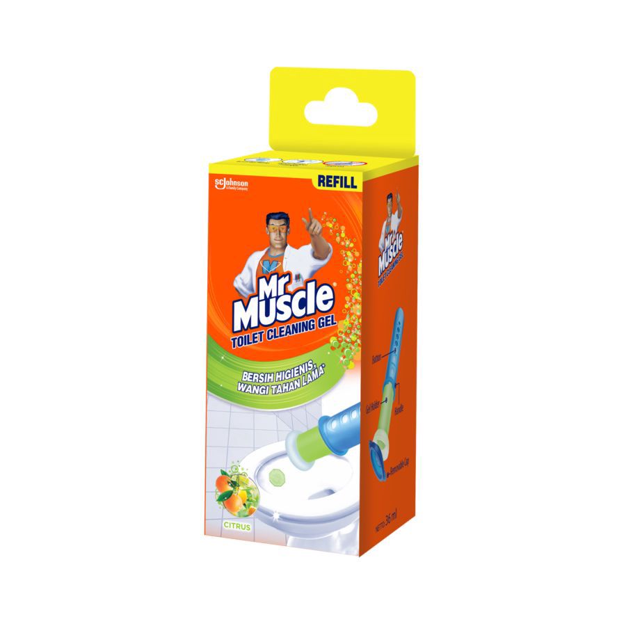 Mr. Muscle Citrus Refill Toilet Cleaning Gel Pembersih Toilet 36ml