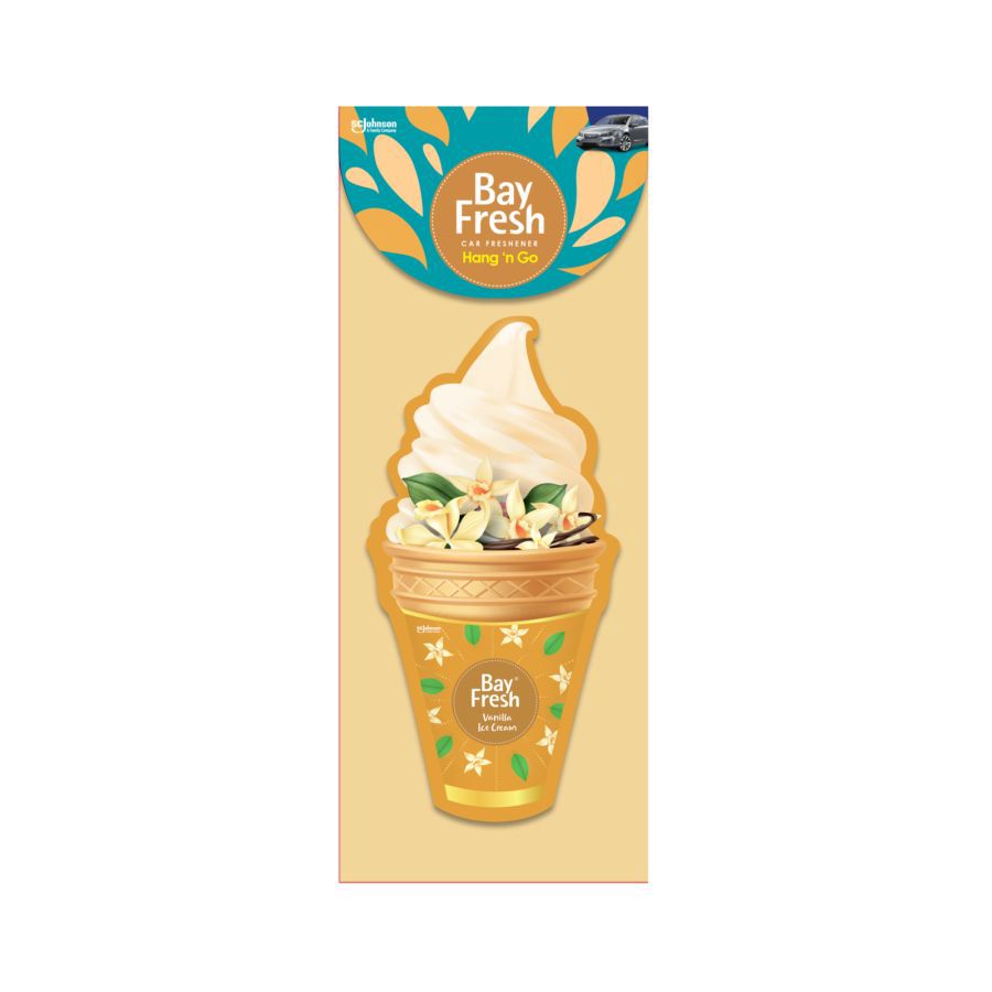 Bayfresh Hang 'n Go Vanilla Ice Cream Pengharum Mobil 1pcs