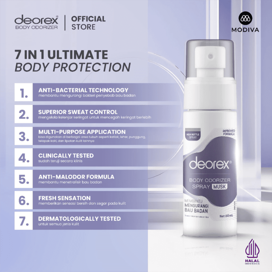 Deorex Musk Body Odorizer Spray 60ml