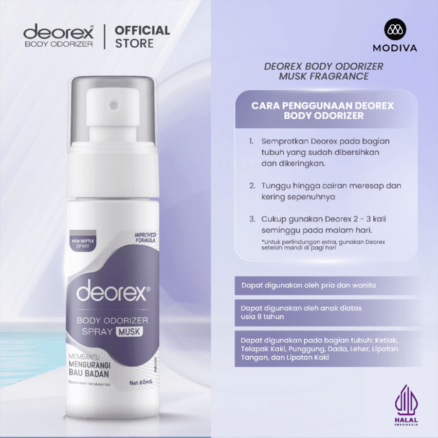 Deorex Musk Body Odorizer Spray 60ml