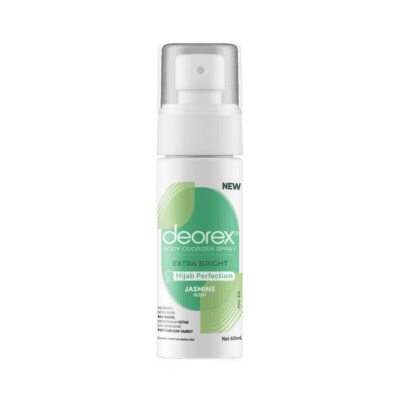 Deorex Extra Bright Hijab Perfection Jasmine Scent Deodorant Spray