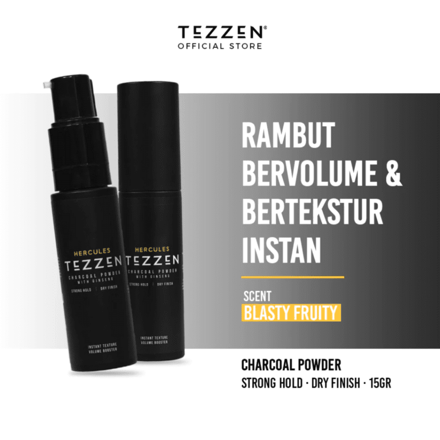 Tezzen Hercules Charcoal Hair Powder 15gram