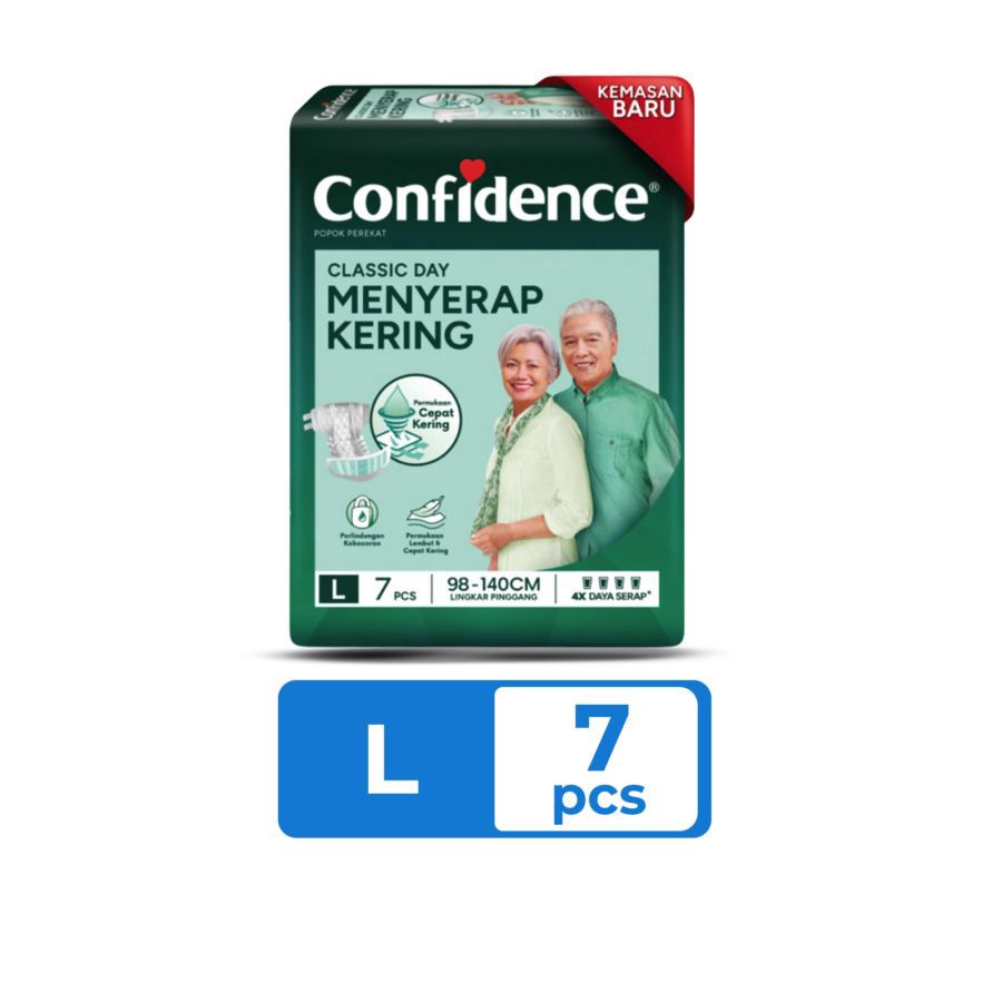Confidence Popok Dewasa Perekat Classic Day L 7s 1pack