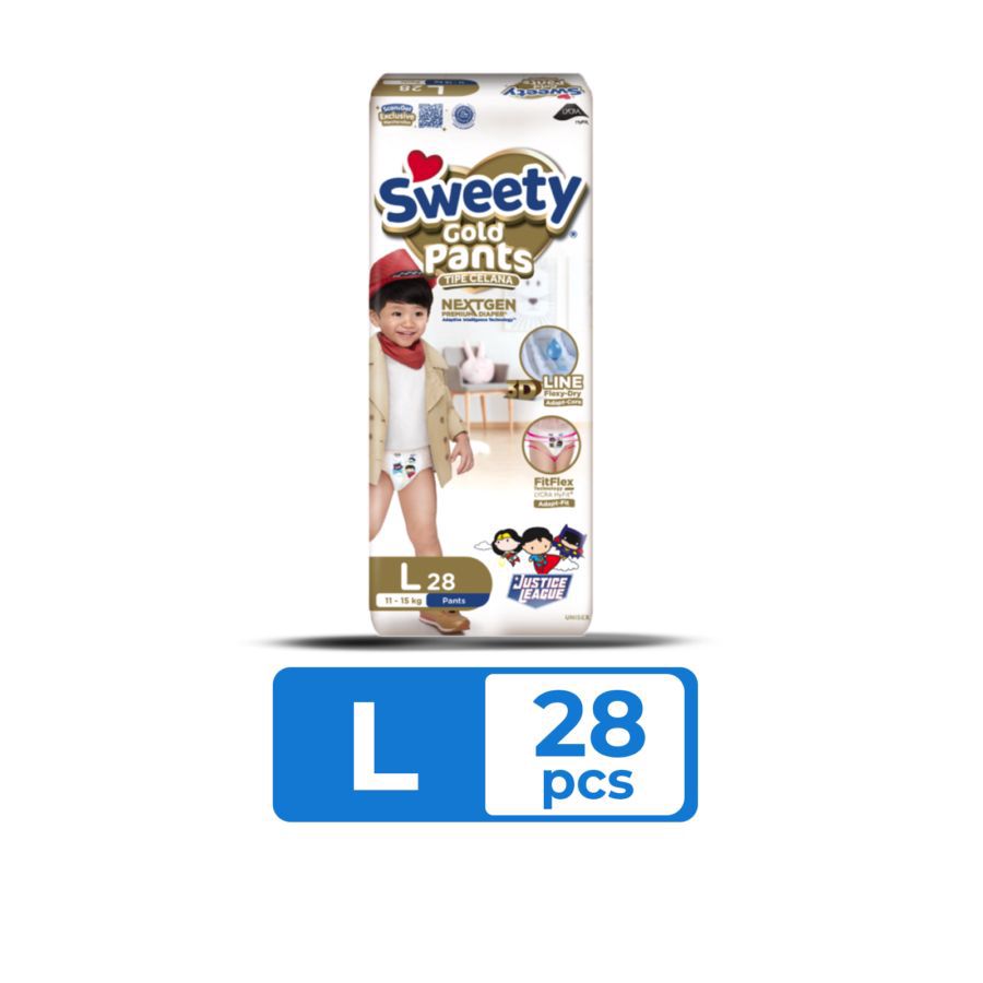 Sweety Gold Tidur Nyenyak Pants Diapers L28 1pack