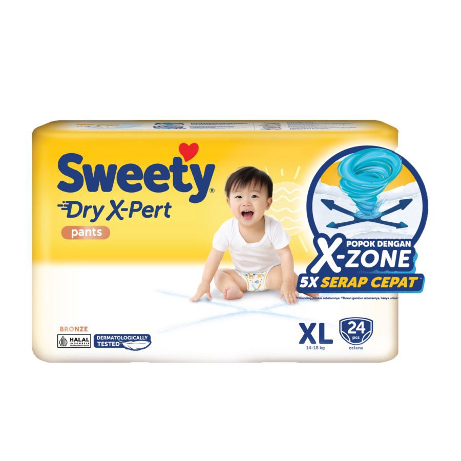 Sweety Bronze Dry X-Pert Pants Diapers XL24 1pack