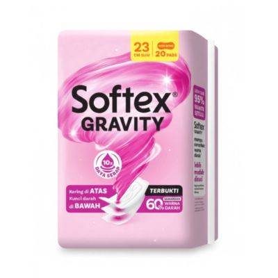 Softex Gravity Non Wing 23cm Pembalut Kewanitaan