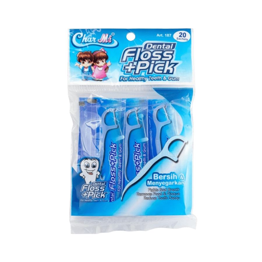 Charmi Dental Floss & Pick Art. 187 Pembersih Gigi 20pcs