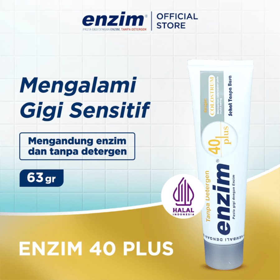 Enzim 40 Plus Mild Flavor Toothpaste 63gram