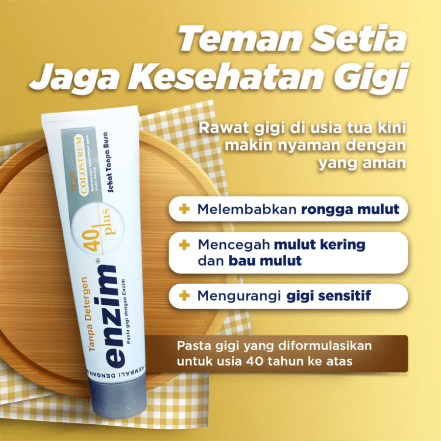Enzim 40 Plus Mild Flavor Toothpaste 63gram