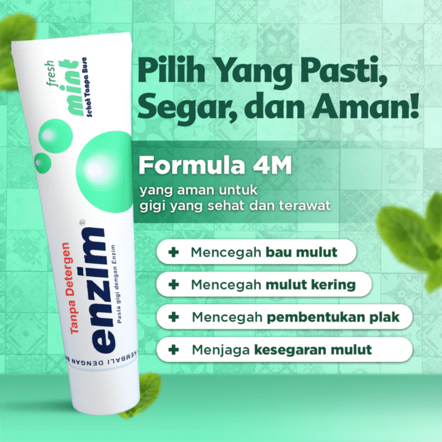 Enzim Fresh Mint Toothpaste 160gram