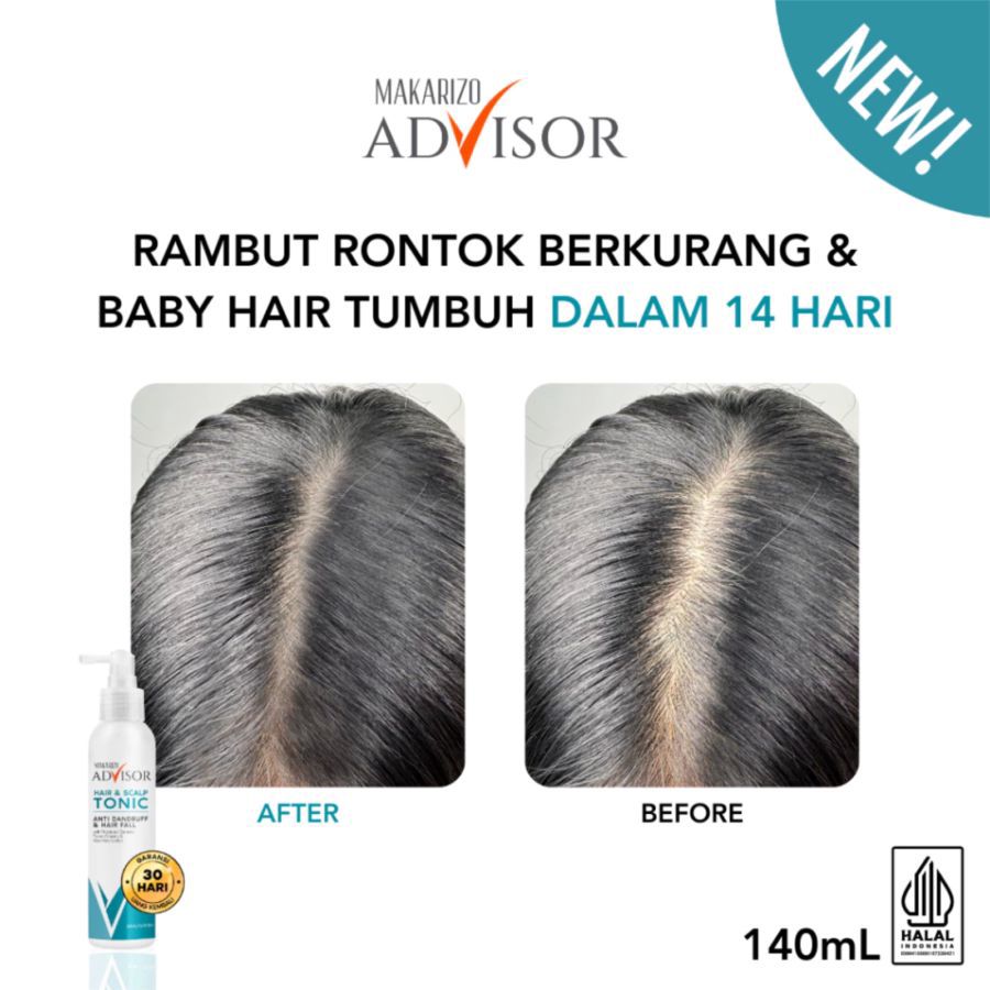 Makarizo Advisor Hair & Scalp Tonic Perawatan Rambut 140ml