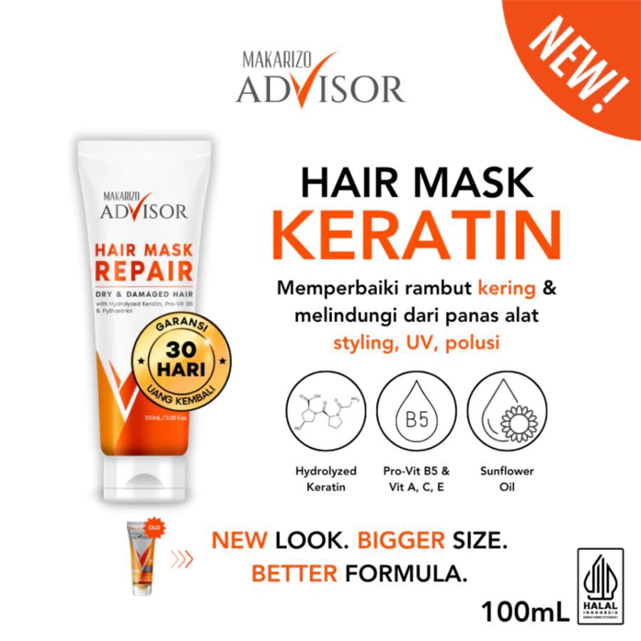 Makarizo Advisor Hair Repair Mask Perawatan Rambut 100ml