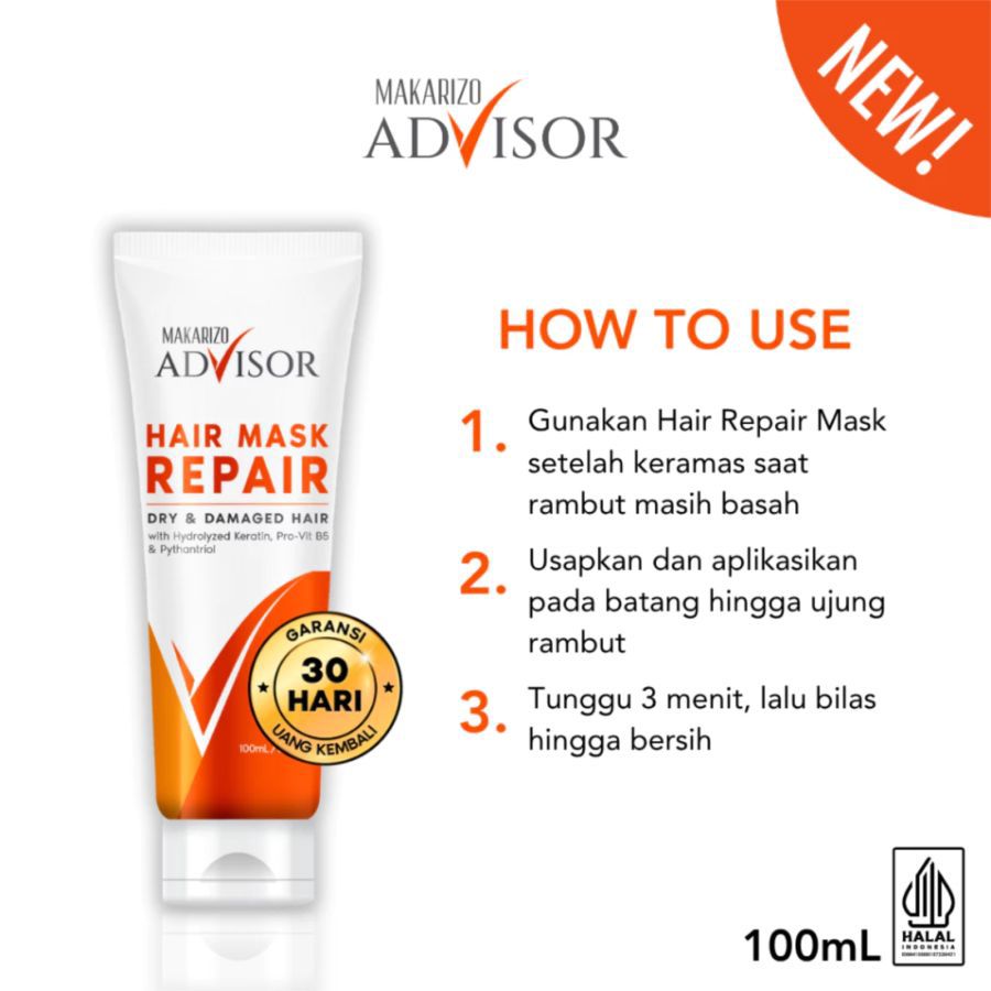 Makarizo Advisor Hair Repair Mask Perawatan Rambut 100ml