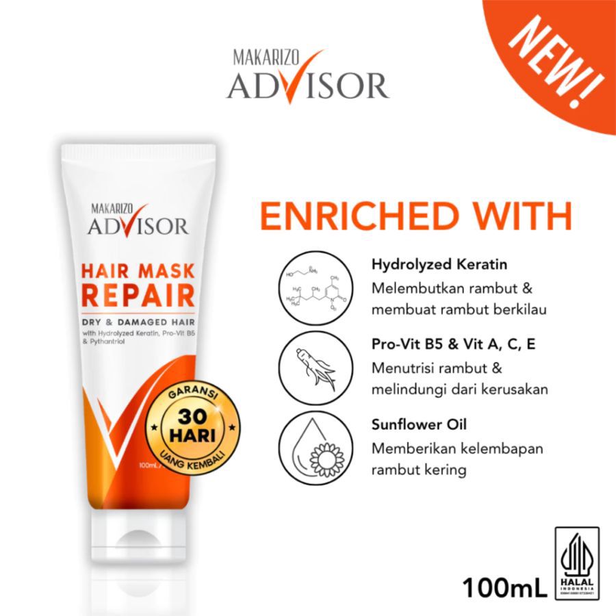 Makarizo Advisor Hair Repair Mask Perawatan Rambut 100ml