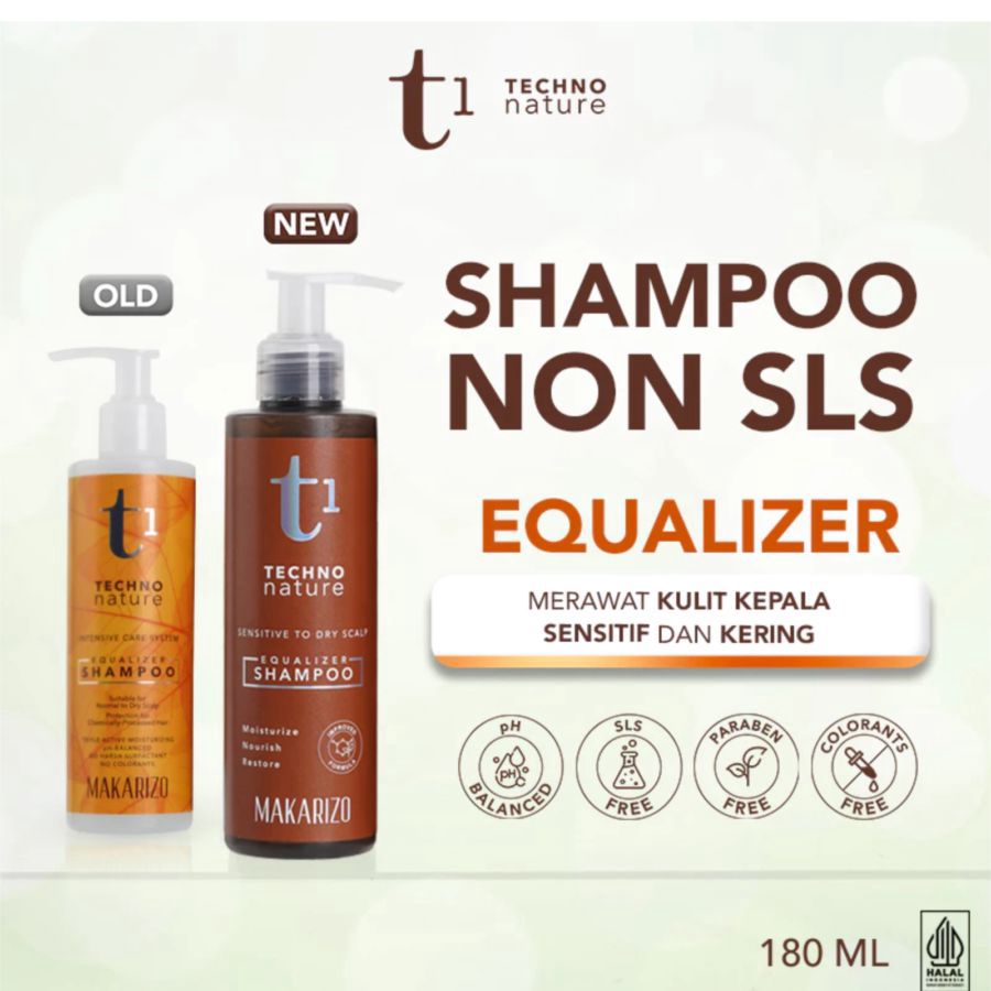 Makarizo T1 Techno Nature Equalizer Shampoo Bottle 180ml