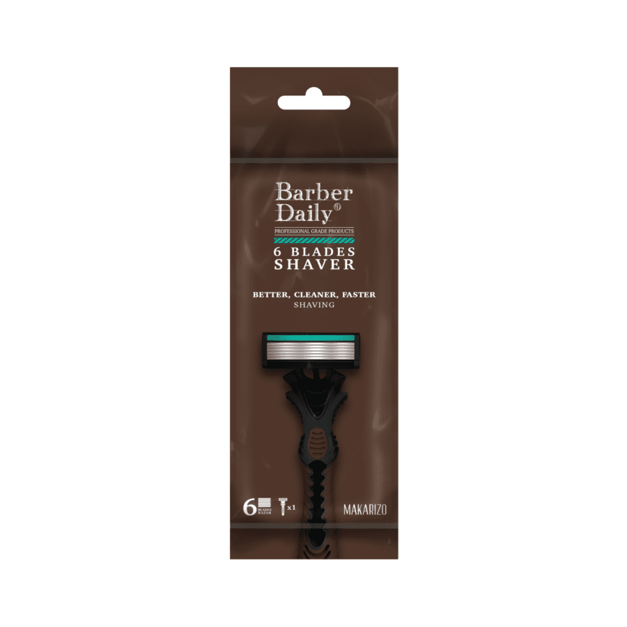 Barber Daily Shaver Six Blade Razor 1pcs
