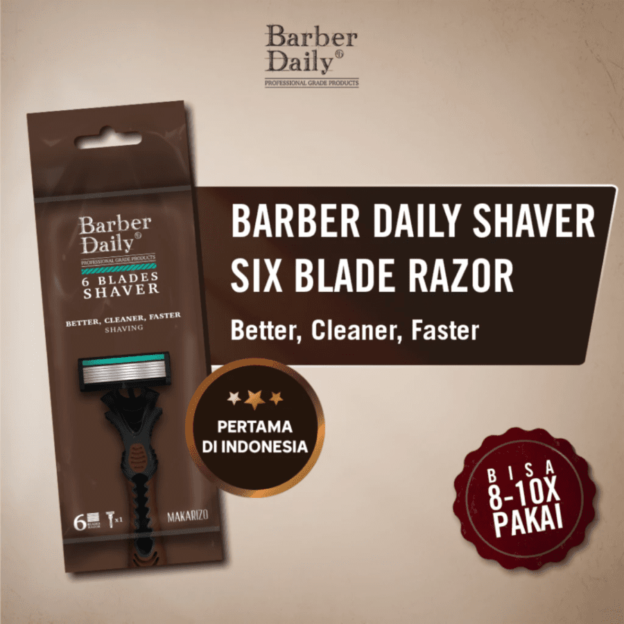 Barber Daily Shaver Six Blade Razor 1pcs