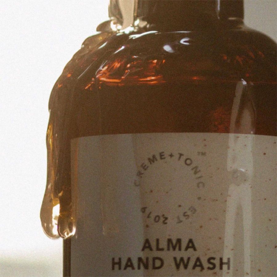 Creme and Tonic Alma with Gentle Exfoliating Rice Scrub Hand Wash 500ml