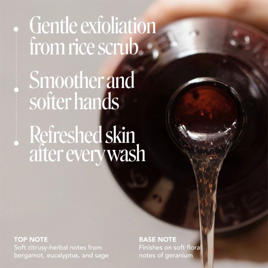 Creme and Tonic Alma with Gentle Exfoliating Rice Scrub Hand Wash 500ml
