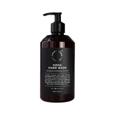 Creme and Tonic Koha with Gentle Exfoliating Rice Scrub Hand Wash