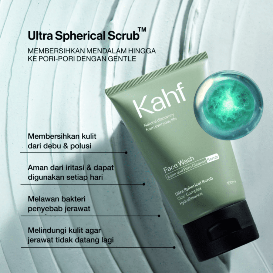 Kahf Acne and Pore Cleanse Scrub Face Wash 100ml