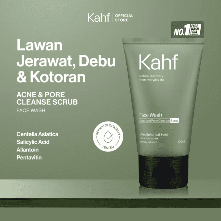 Kahf Acne and Pore Cleanse Scrub Face Wash 100ml