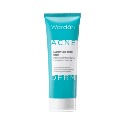 Wardah Acnederm Salicylic Acid Zinc Acne Clearing Low pH Foaming Cleanser