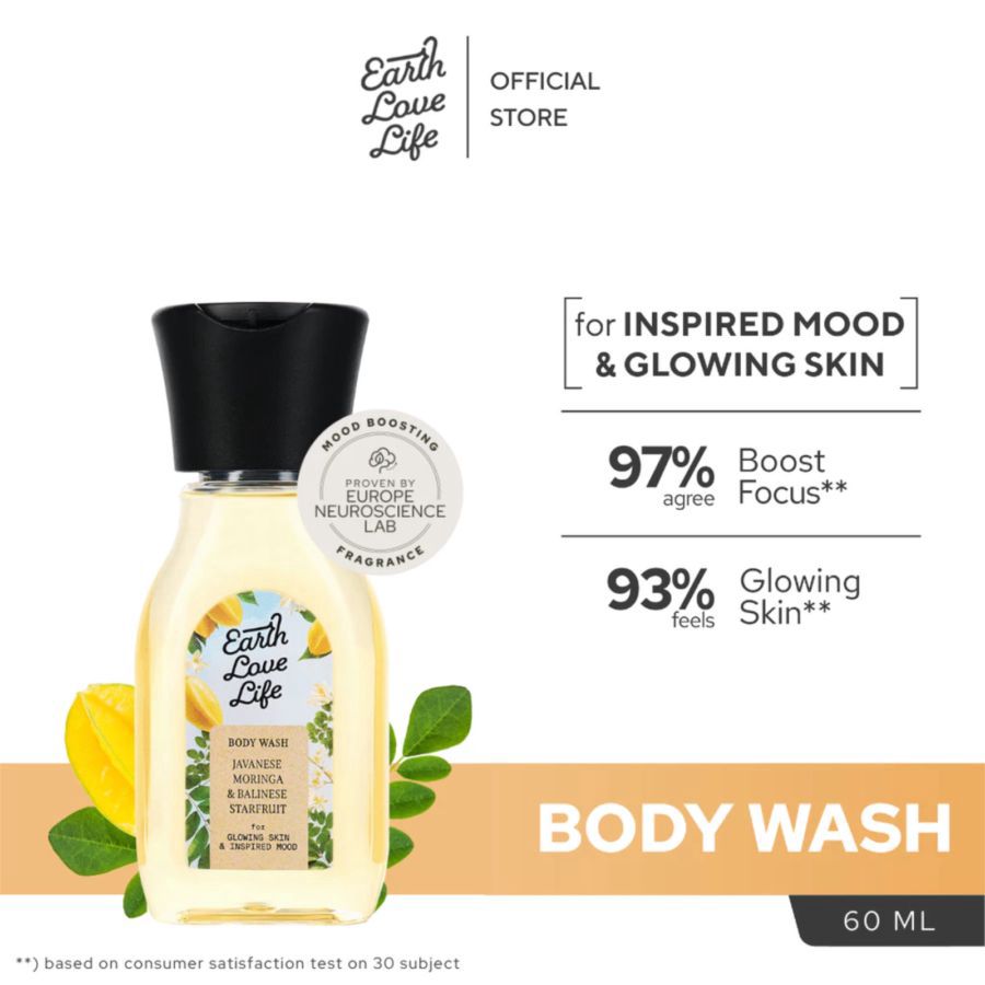 Earth Love Life Javanese Moringa & Balinese Starfruit Body Wash 60ml