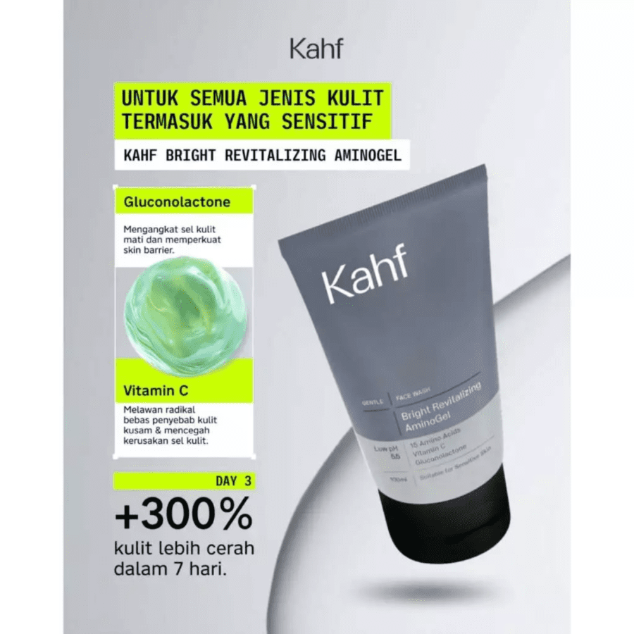 Kahf Bright Revitalizing AminoGel Face Wash 100ml