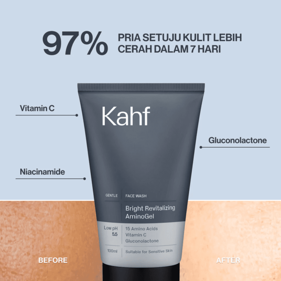 Kahf Bright Revitalizing AminoGel Face Wash 100ml