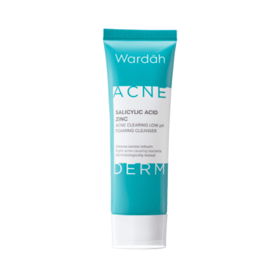 Wardah Acnederm Salicylic Acid Zinc Acne Clearing Low pH Foaming Cleanser