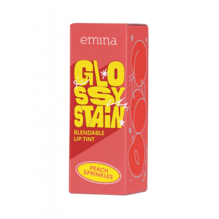 Emina Glossy Stain 04 Peach Sprinkles Lip Tint 3gram