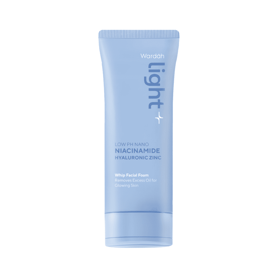 Wardah Light+ Low pH Nano Niacinamide Hyaluronic Zinc Whip Facial Foam 100ml