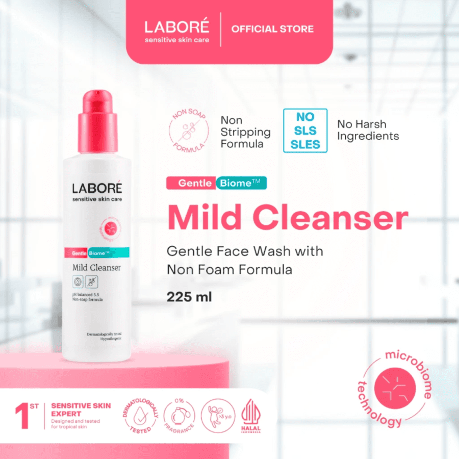 LABORE Sensitive Skin Care GentleBiome Mild Cleanser 225ml