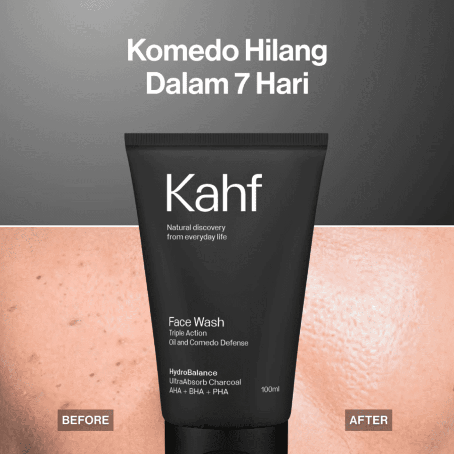 Kahf Triple Action Oil and Comedo Defense Face Wash 100ml