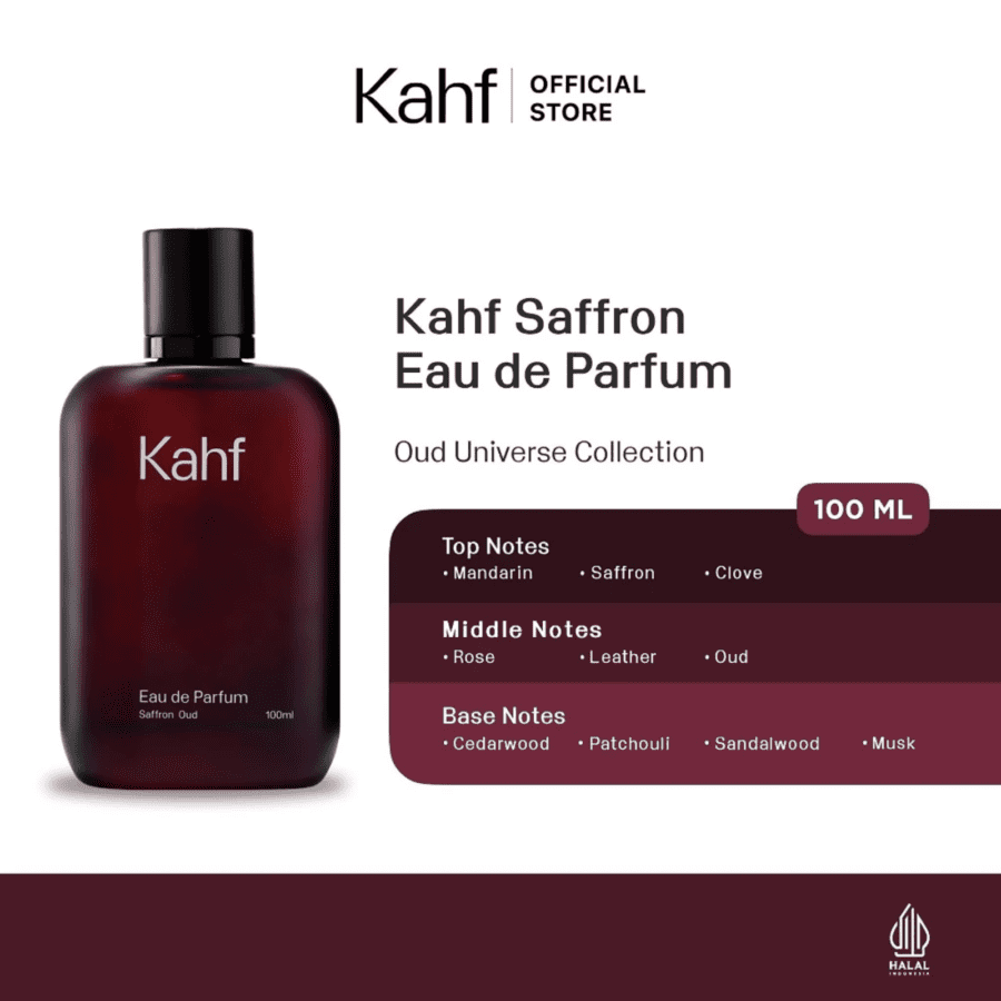 Kahf Saffron Oud Eau de Parfum 100ml