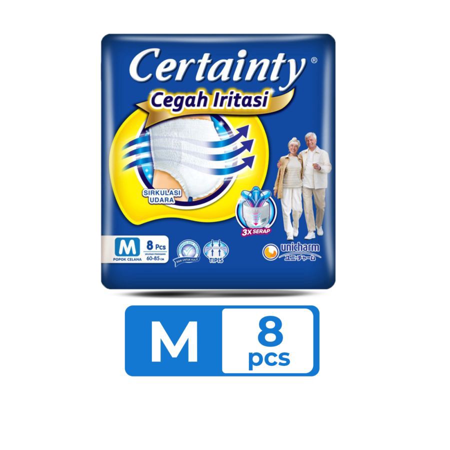 Certainty Cegah Iritasi Popok Celana Dewasa M8 1pcs