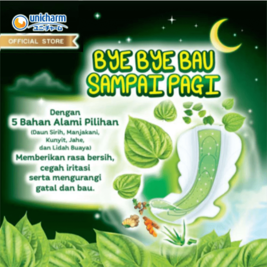 Charm Daun Sirih Maxi Wing 23cm Pembalut Kewanitaan 24pads