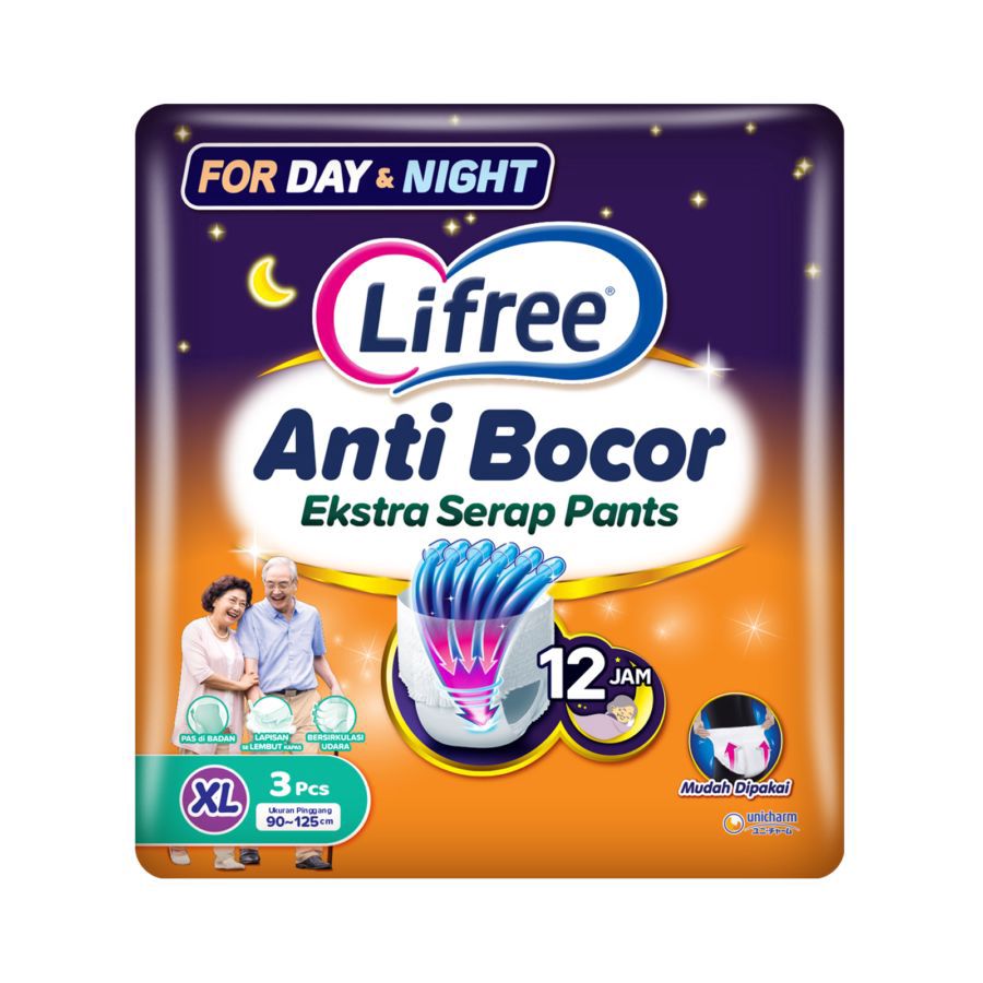 Lifree Extra Serap Popok Celana Dewasa XL3 1pack