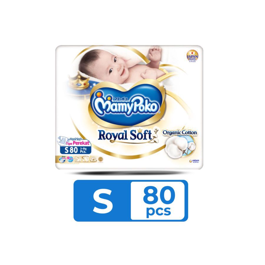 MamyPoko Royal Soft Tape Diapers S80 1pack