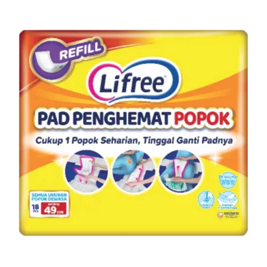 Lifree Pad Penghemat Popok Refill 18pcs