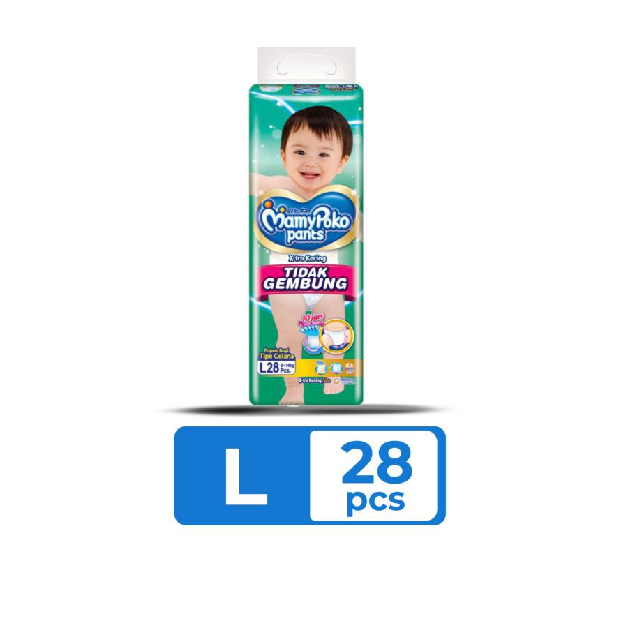 Mamypoko X-tra Kering Tidak Gembung L28 Pants Diapers 1pack