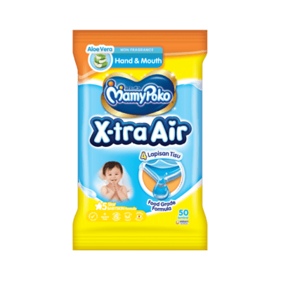 Mamypoko Hand & Mouth Wipes Non Fragrance Tisu Basah